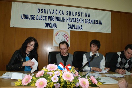 Osnivačka skupština Udruge djece poginulih i nestalih branitelja Općine Čapljina