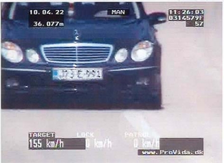 Vozio brzinom od 155 km/h u naseljenom mjestu!