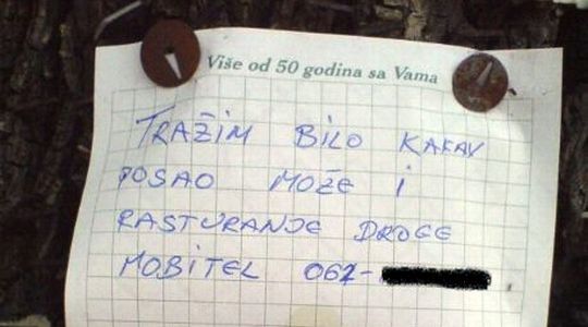 Vapaj očajnika u BiH: Tražim bilo kakav posao, može i rasturanje droge