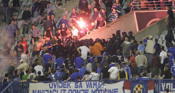 GNK Dinamo, NK Hajduk, BBB, navijački neredi