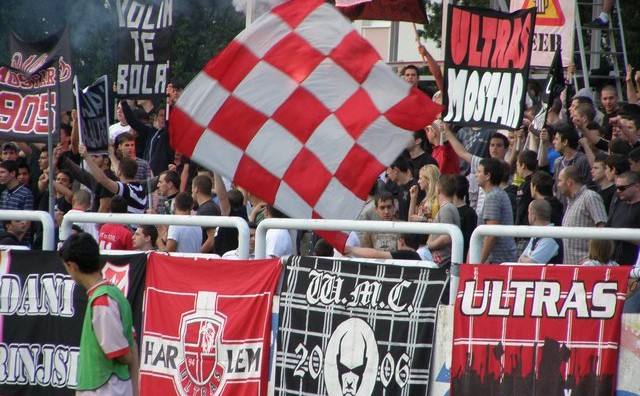 Navijači Zrinjskog na današnjoj utakmici.