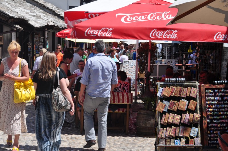 Mostar: Turisti u Starom gradu