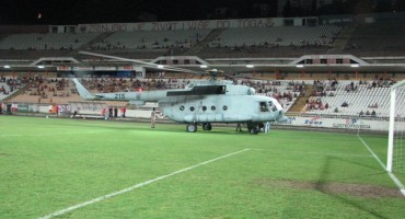 helikopter, stadion