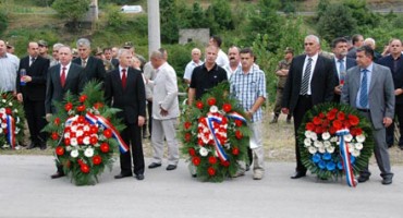 Grabovica kod Mostara - polaganje vijenaca