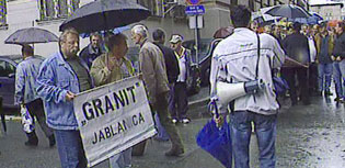 štrajk, granit