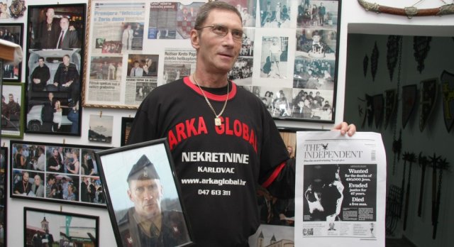 Ustaša iz filma na naslovnici Independenta