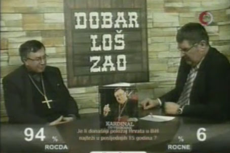Kardinal Vinko Puljić gostovao u emsiji 'Dobar, loš, zao'