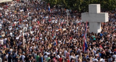 Mirni prosvjedi u Širokom Brijegu 2009. godine.