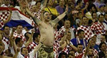 Hrvatski navijač na Poljudu protiv Gruzije