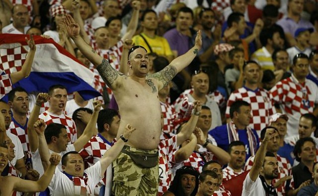 Hrvatski navijač na Poljudu protiv Gruzije