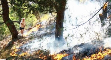 Čapljina: Još uvijek gori na brdu Gradina u Dretelju 