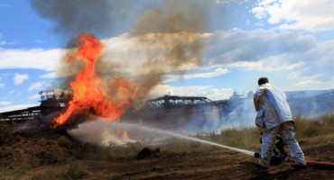 požar, Aluminij Mostar, vatrogasac, Čapljina, Branimir Luburić