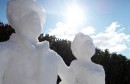 anela korać, snijeg, skulpture