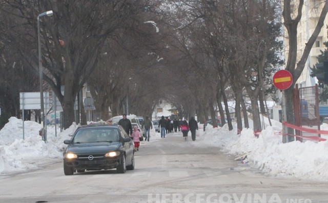 Mostar, snijeg, nevrijeme, snijeg, Mostar