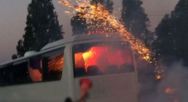 Autobus iz BiH izgorio na autoputu u Austriji