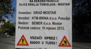 Započela rekonstrukcija Ulice kralja Tomislava