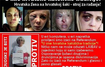 Pogledajte ovaj Goebbelosvski referendumski fašizam 'Hrvatska žena na hrvatskoj šaci – stroj za rađanje