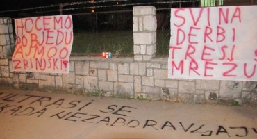 Navijači Zrinjskog spremni za derbi: Hoćemo pobjedu