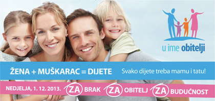 brak, obitelj, U ime obitelji, online prijenos, referendum