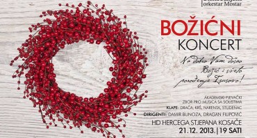 Najava: Božićni koncert Simfonijskog orkestra Mostar i Akademskog zbora Pro musica