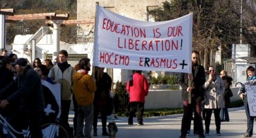 Zbog nepotpisivanja program Erasmus+ prosvjedovali studenti širom BiH