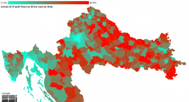 Pogledajte gdje u Hrvatskoj žive najobrazovaniji, a gdje je najviše neobrazovanih 