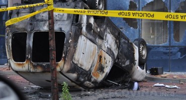 Neredi u Mostaru, Koordinacija braniteljskih udruga, HVO, Mostar, Mostar, paljenje, prosvjedi, šteta