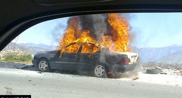 Mostar: Na Žovnici u potpunosti izgorio osobni automobil