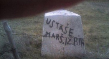 Osvanuo grafit: Ustaše marš iz BiH