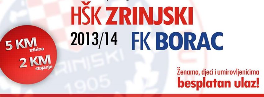Nagradna igra: Dijelimo ulaznice za utakmicu HŠK Zrinjski-FK Borac