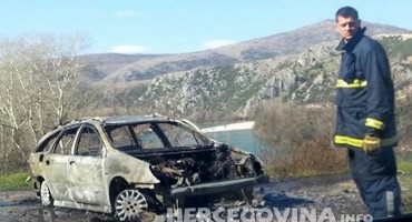 U Ševaš polju kod Čapljine došlo do zapaljenja osobnog vozila