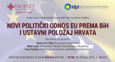 javna tribina, Europska unija, Hrvati u BIH