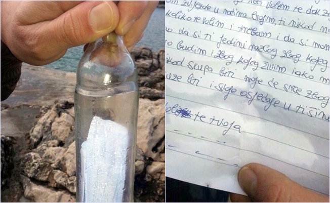 U Dubrovniku pronađena ljubovna poruka u boci, traži se autorica!