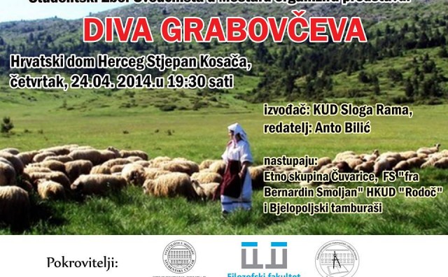Predstavom 'Diva Grabovčeva' počinju Dani Studentskog zbora Sveučilišta u Mostaru