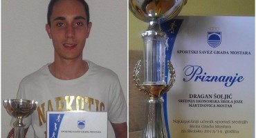 Dragan Šoljić: Najuspješniji sportaš srednjih škola Mostara