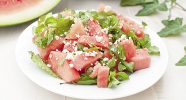 salata, lubenica, feta sir, recept