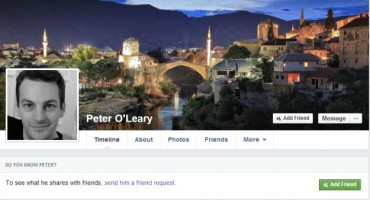 Peter O Leary, Facebook