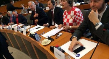 Bruxelles: Ruža Tomašić na sjednici u dresu!