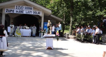 Izaslanstvo HDZ-a i HNS-a BiH na obilježavanju 150. godina župe sv. Ane u Ljutom docu 