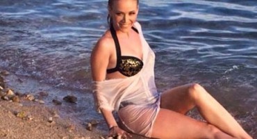 Jelena Rozga, kupanje, plaža