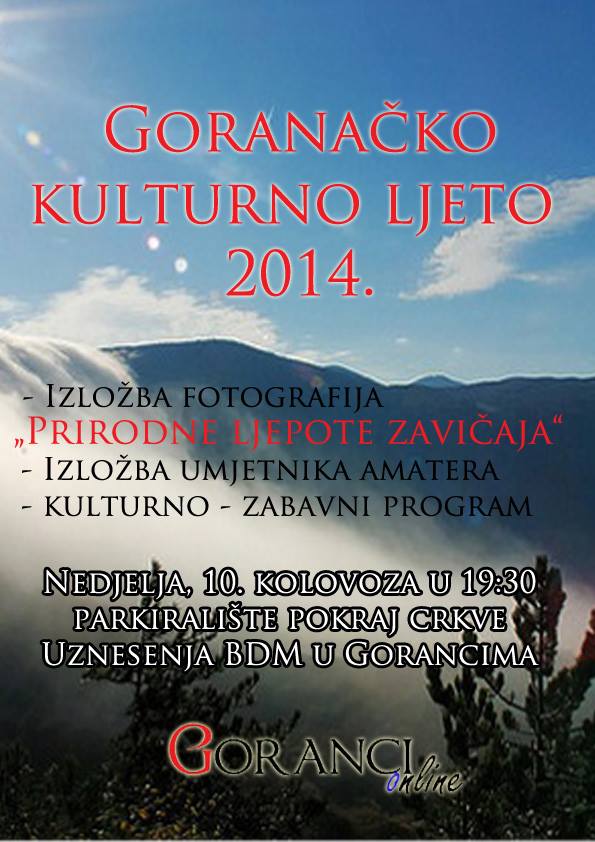 Goranačko kulturno ljeto 2014.