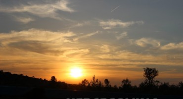 Prekrasan zalazak sunca u Posavini