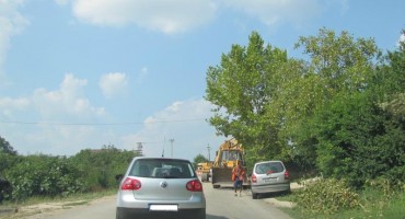 Radovi uz cestu na sjevernom ulazu u Ljubuški