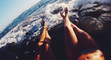 plaža, Francuska, selfie