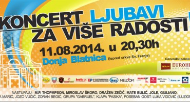 Koncert ljubavi za više radosti: Bulić, Thompson, Škoro, Zečić, Jole…