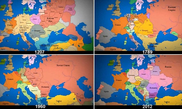 Povijest Europe u proteklih 1000 godina u samo tri minute!