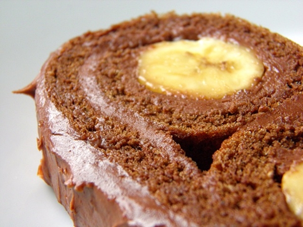 Mačije oči: Čokoladni rolat sa bananama