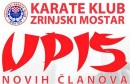 KK Zrinjski, upis novih članova, karate