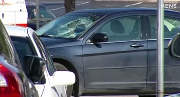 žena, dijete, automobil