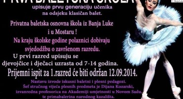 ŠPK Zrinjski: Otvara se Prva baletna škola